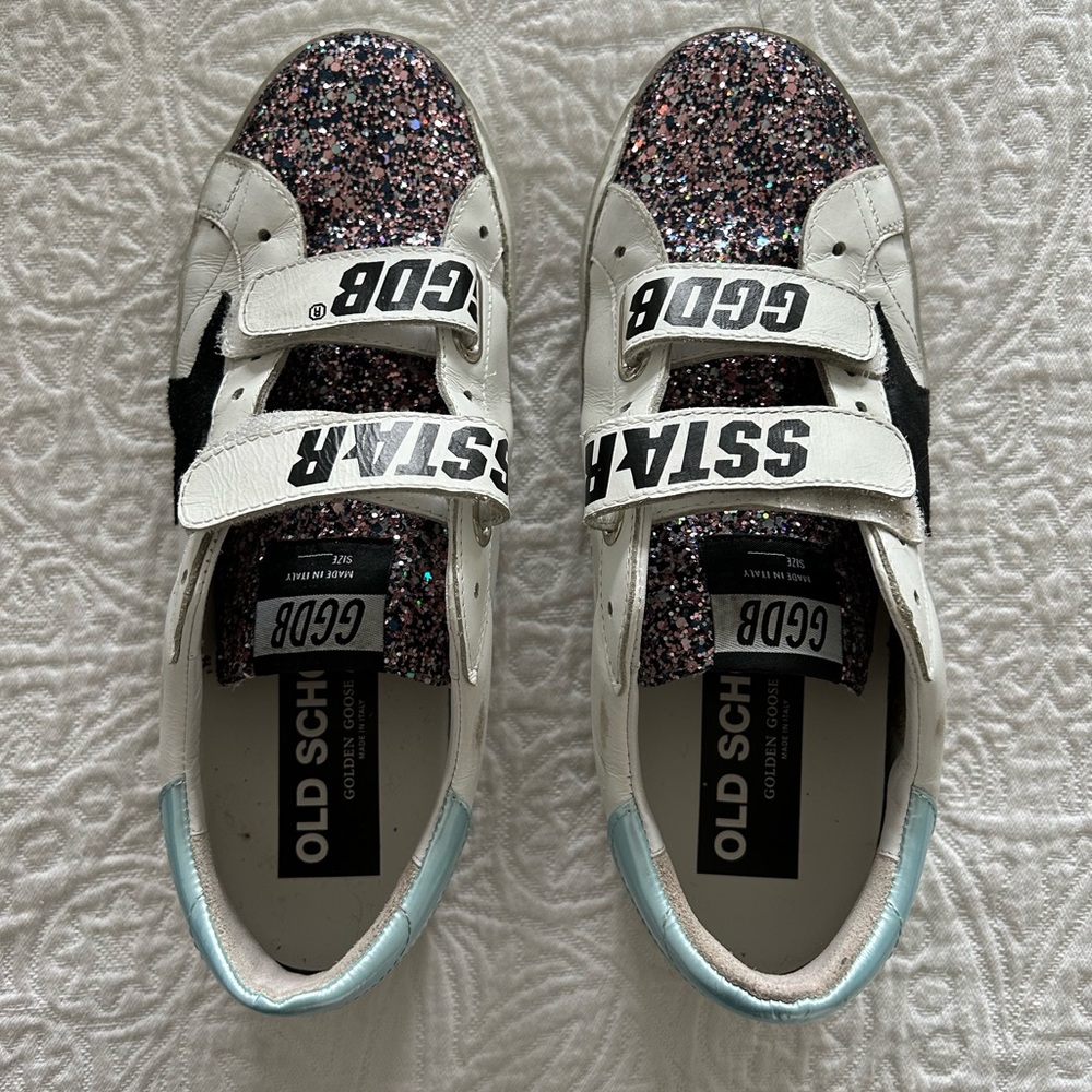 Golden goose sneakers pink glitter, size 38